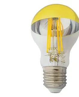 Žiarovky  LED Žiarovka so zrkadlovým vrchlíkom DECOR MIRROR A60 E27/8W/230V 4200K zlatá 