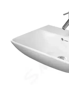 Kúpeľňa DURAVIT - ME by Starck Umývadlo, 600x400 mm, s prepadom, s otvorom na batériu, biela 2343600000