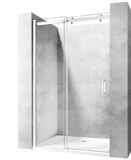 Sprchovacie dvere; priečky Sprchové dvere chróm Nixon-2 150x190 ľavé chróm Rea K5008
