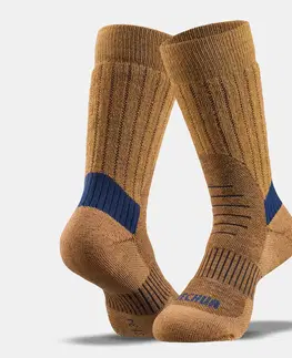 ponožky Detské vysoké turistické ponožky SH100 hrejivé 2 páry
