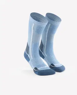 ponožky Detské turistické hrejivé ponožky SH500 vysoké 2 páry