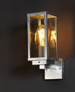 Vonkajšie nástenné svietidlá Eco-Light Svietidlo Karo, stojacie súmrakový snímač zinok