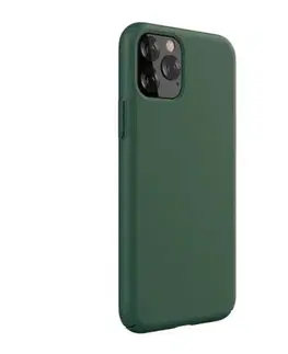 Puzdrá na mobilné telefóny Devia kryt Nature Series Silicone Case pre Apple iPhone 11 Pro Max, zelené 6938595332951