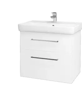 Kúpeľňový nábytok Dreja - Kúpeľňová skrinka Q MAX SZZ2 70 - N01 Biela lesk / Úchytka T04 / L01 Biela vysoký lesk 60155E