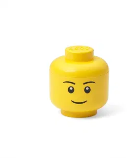 Boxy na hračky LEGO STORAGE - úložná hlava (mini) - chlapec