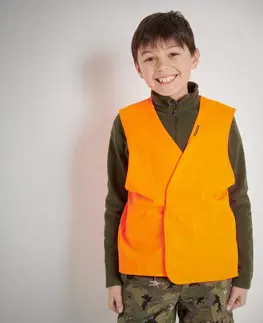 poľovníc Detská poľovnícka vesta fluorescenčná oranžová