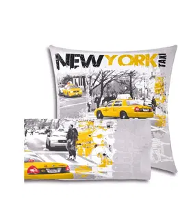 Bavlnené Posteľná bielizeň Taxi New York, polycoton
