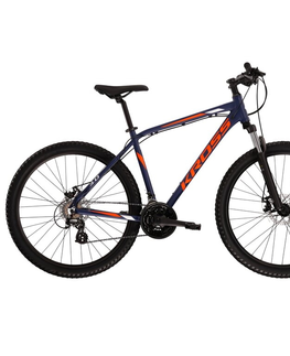 Bicykle Horský bicykel Kross Hexagon 3.0 27,5" - model 2022 tmavo modrá/oranžová/biela - L (21", 180-190 cm)
