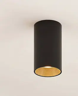 Bodové svetlá Arcchio Arcchio Dilana bodová lampa, okrúhla, GU10, čierna