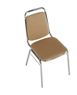 Stoličky Zasadacia stolička, hnedá ekokoža, ZEKI