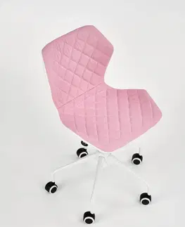 Detské stoličky a kreslá Detská stolička MATRIX 3 Halmar Ružová