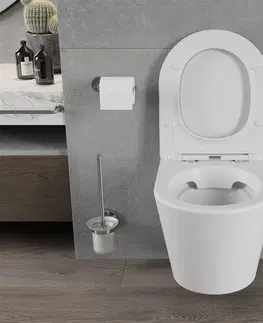 Záchody MEXEN - Rico Závesná WC misa vrátane sedátka s pomalým tenkom, duroplast, biela mat 30724001