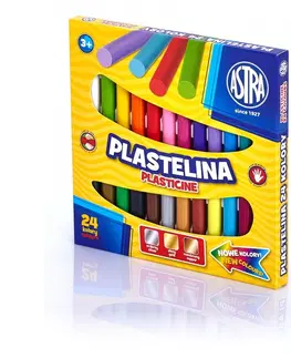Hračky ASTRA - Plastelína základná 24 farieb, 303110001