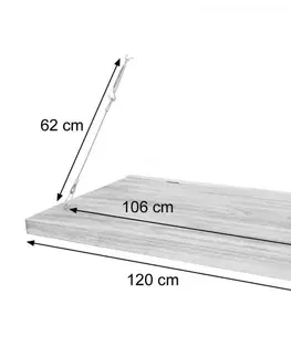 Písacie stoly Závesná polica / stôl 120x60 cm
