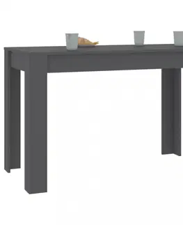 Jedálenské stoly Jedálenský stôl 120x60 cm Dekorhome Sivá