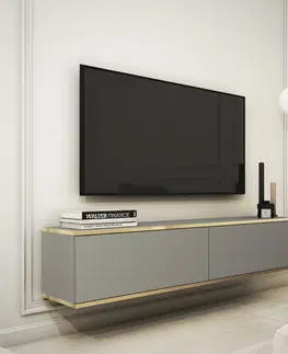 TV stolíky ORLANDO štýlová TV skrinka 135, šedý