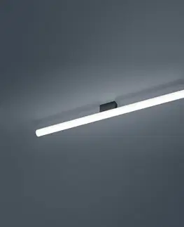 Nástenné svietidlá Helestra Helestra Loom zrkadlové LED svietidlo čierne 90 cm