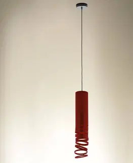 Závesné svietidlá Artemide Závesná lampa Artemide Decomposé, červená