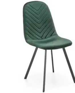 Čalúnené stoličky Stolička W139 zelená