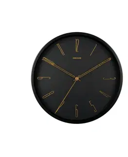 Hodiny Karlsson 5898BK dizajnové nástenné hodiny
