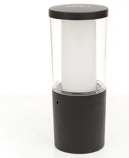 Vonkajšie stojanové svietidlá Fumagalli LED stĺpiková lampa Carlo čierna 3,5 W CCT V 25 cm
