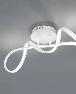 Stropné svietidlá Reality Leuchten Stropné LED svetlo Perugia stmievač switch, biela