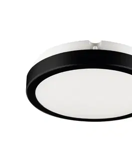 Svietidlá Brilagi Brilagi - LED Kúpeľňové stropné svietidlo PERA LED/12W/230V pr. 18 cm IP65 čierna 
