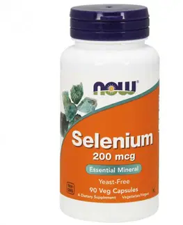 Ostatné minerály NOW Foods Selenium 200 mcg 90 kaps.