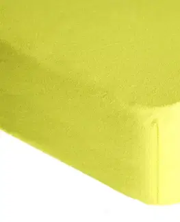 Plachty Forbyt, Prestieradlo, Froté Premium, svetlo žlté 90 x 220 cm