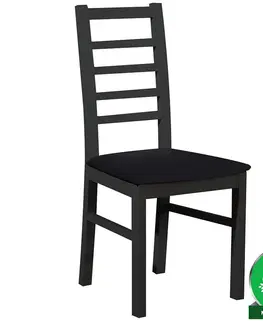 Čalúnené stoličky Stolička W131 čierna tk.primo 8802