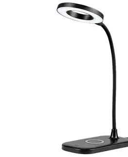 Stolové lampy Rabalux 74013 stolná LED lampa Harding, 5 W, čierna