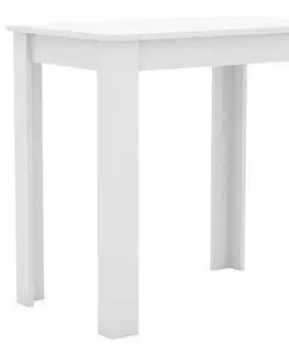 Stoly do jedálne Jedálenský stôl Esal, 80x50 Cm, Biely