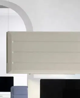 Závesné svietidlá Luceplan Luceplan Diade LED závesné svietidlo vertikálne béžové 180cm