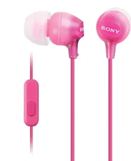 Slúchadlá Sony MDR-EX15AP slúchadlá s handsfree, ružová