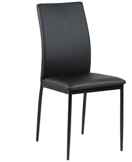 Plastové stoličky Stolička black 4 ks
