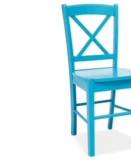 Jedálenské stoličky a kreslá Jedálenská stolička CD-56 Signal Modrá