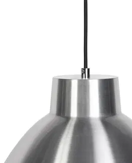 Zavesne lampy Priemyselná závesná lampa hliníková stmievateľná 38 cm - Anteros