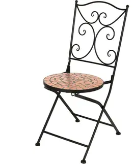 Záhradný nábytok Súprava kovových skladacích stoličiek Lucea, 40 x 90 x 38 cm, 2 ks