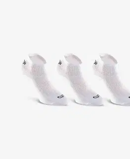 ponožky Bežecké ponožky Run100 biele 3 páry