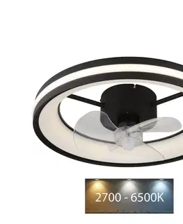 Svietidlá Globo Globo 03651 - LED Stropné svietidlo s látorom GATIAN LED/30W/230V čierna + DO 