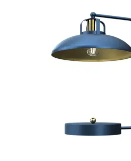 Lampy  Stolná lampa FELIX 1xE27/60W/230V modrá 