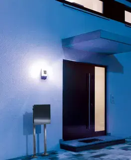 Vonkajšie nástenné svietidlá so senzorom STEINEL STEINEL L 1 osv. domového čísla so snímačom biela