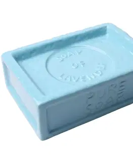 Kúpeľňové doplnky Mydelnička Savon, 12x8x4cm, modrá