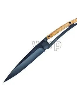 Outdoorové nože Vreckový nôž Deejo 9GB001 olive wood 27g, black
