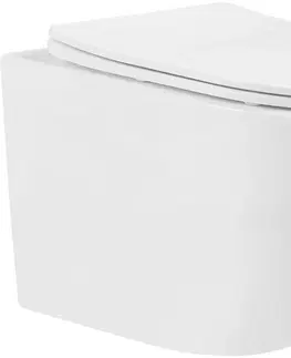 Záchody MEXEN/S - Lena Závesná WC misa vrátane sedátka s slow-slim, duroplast, biela 30220300