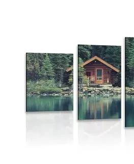 Obrazy prírody a krajiny 5-dielny obraz park Yoho v Kanade