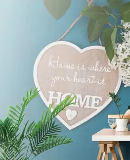 Tapety citáty a nápisy Fototapeta srdce s citátom - Home is where your heart is