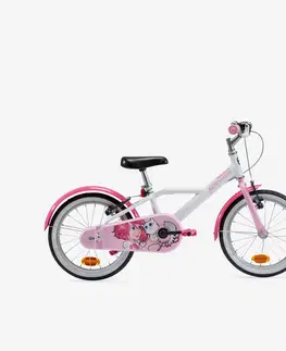 bicykle 16-palcový dievčenský bicykel pre deti od 4,5 do 6 rokov 500 Docto Girl