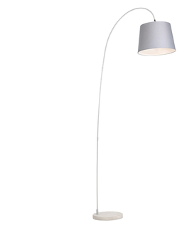 Stojace lampy Moderná oblúková lampa so sivým tienidlom - Bend