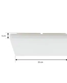 Stropné svietidlá PRIOS Prios Artin stropné LED svetlo, hranaté, 33 cm